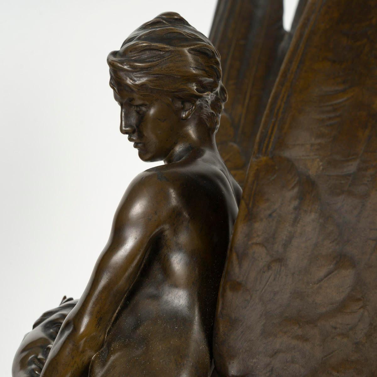 Bronzo Scultura in bronzo patinato di Ferdinand Barbedienne, XIX secolo. in vendita