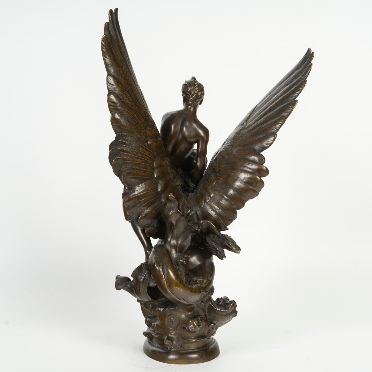 Scultura in bronzo patinato di Ferdinand Barbedienne, XIX secolo. in vendita 1