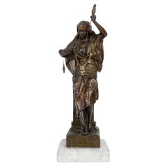 Sculpture régulière « La Fileuse Arabe » de Hottot, 19e siècle.
