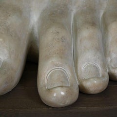 Sculpture in Resin and Marble Powder, Fragment of Apollo's Foot.