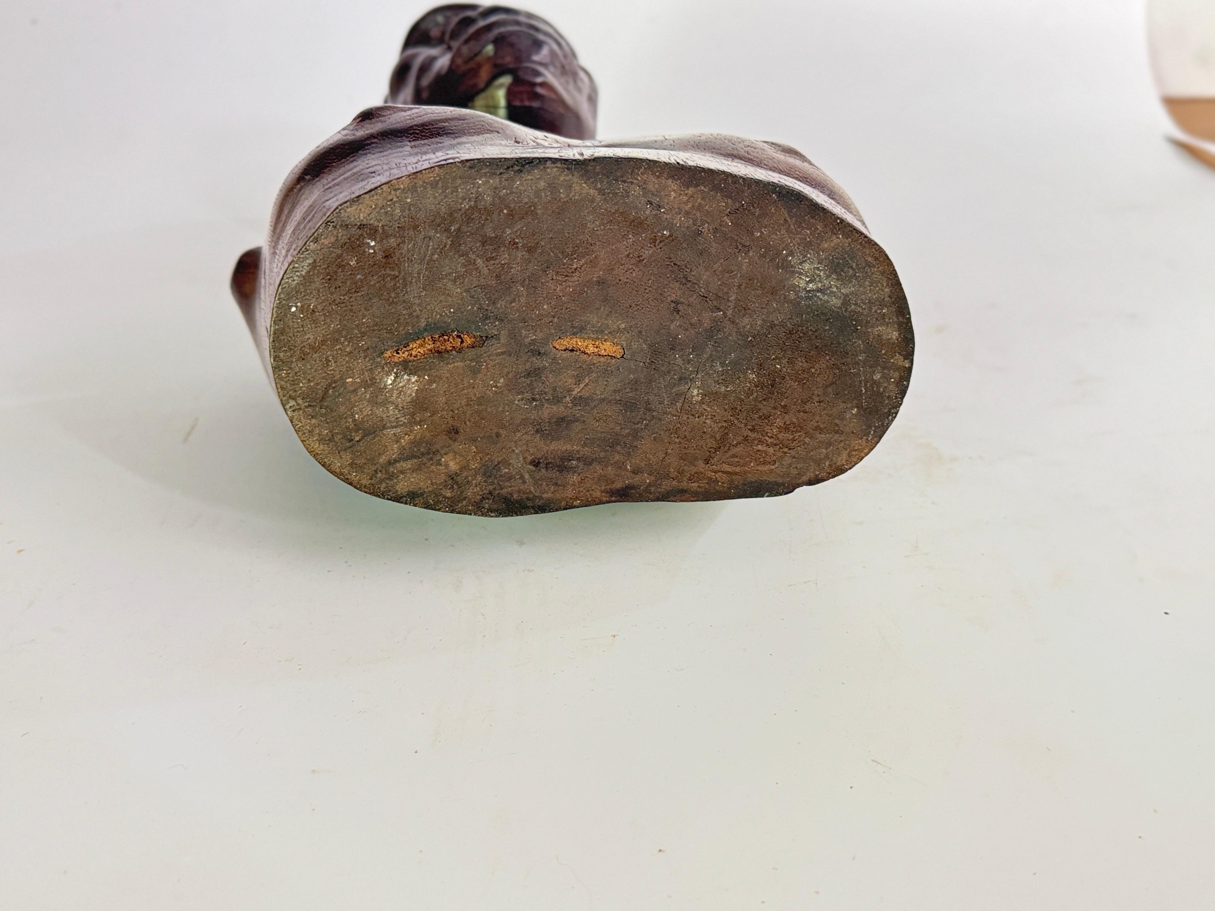 Skulptur aus Holz aus Afrika  Mann Körper, in einem Brown Farbe 20TH Jahrhundert im Zustand „Gut“ im Angebot in Auribeau sur Siagne, FR