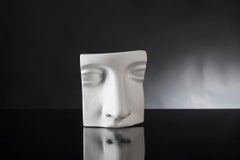 Sculpture June's Nose, White Bassano Ceramic, Italy