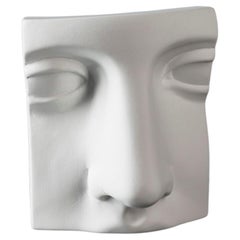Sculpture June''s Nose, White Bassano Ceramic, Italy