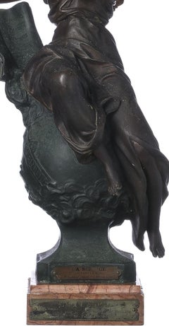 Sculpture - La Science - Marcel Début (signed)