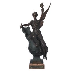 Sculpture - La Science - Marcel Début (signed)