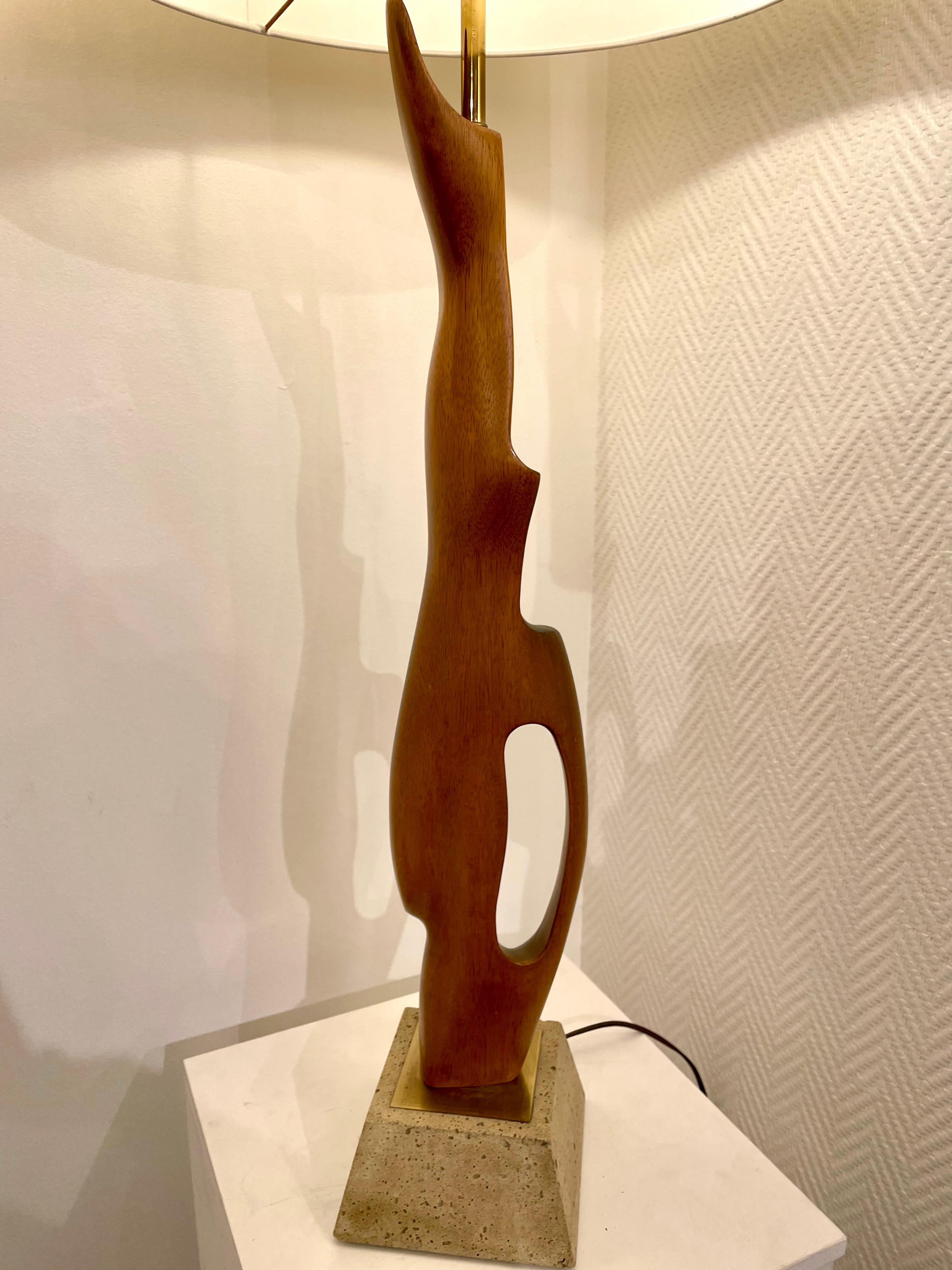 Mid-Century Modern Sculpture Lamp, 1970 For Sale