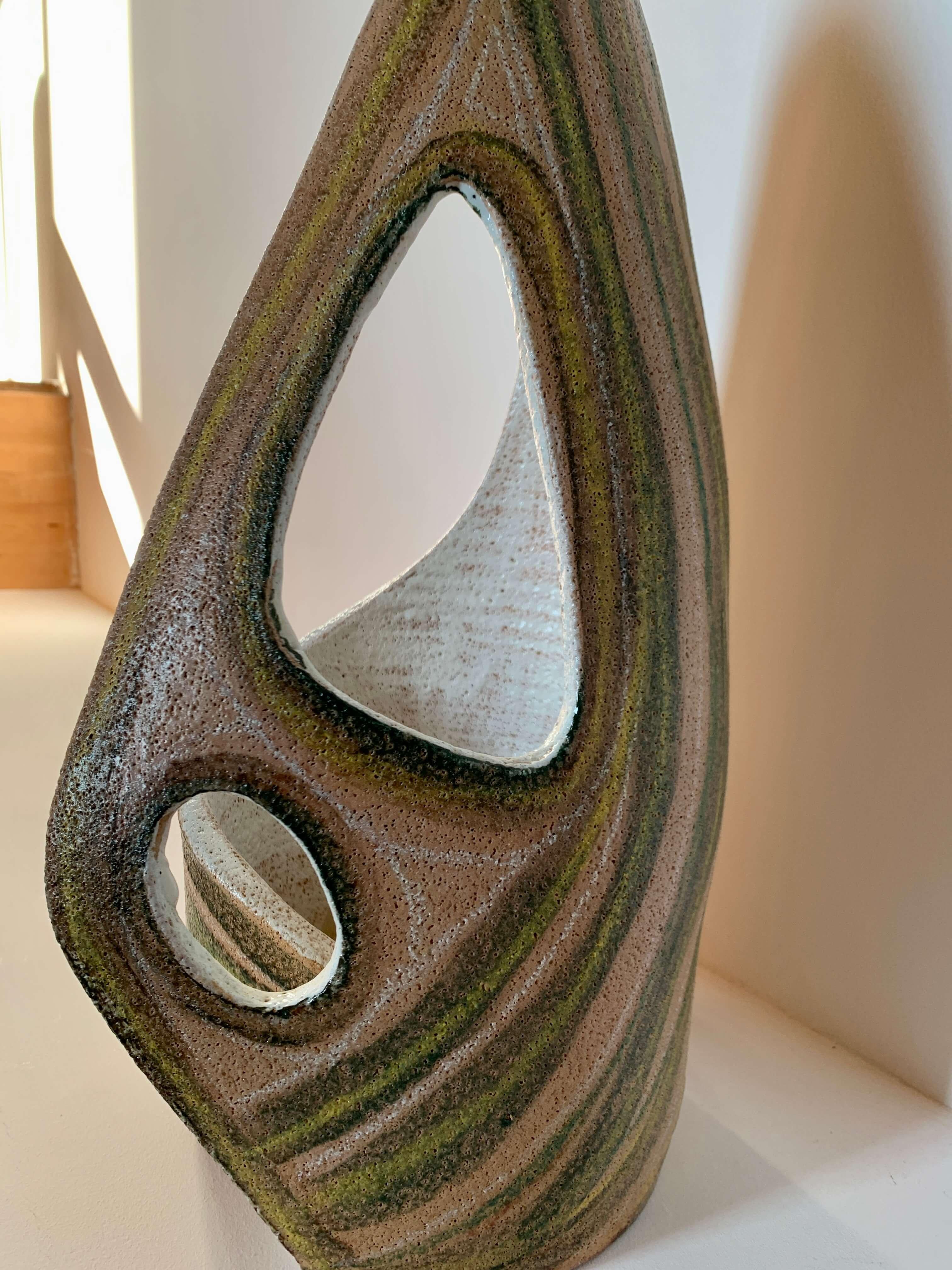 Lámpara escultura, Accolay, Francia Cerámico en venta