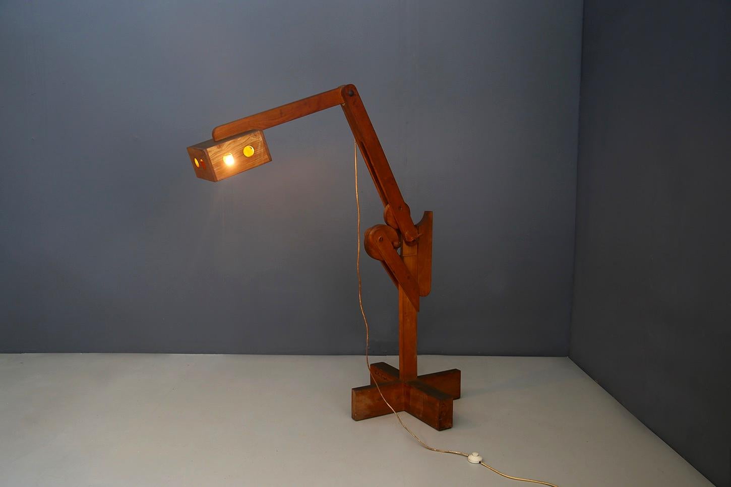 Late 20th Century Sculpture Lamp Midcentury by Pietro Cascella, Signed and Numbered, 1970s