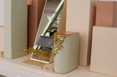 Scultura Specchio in pelle, Francia, 2019