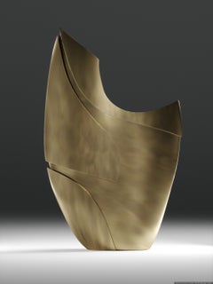 Sculpture Made in Bronze-Patina Brass by Patrick Coard Paris