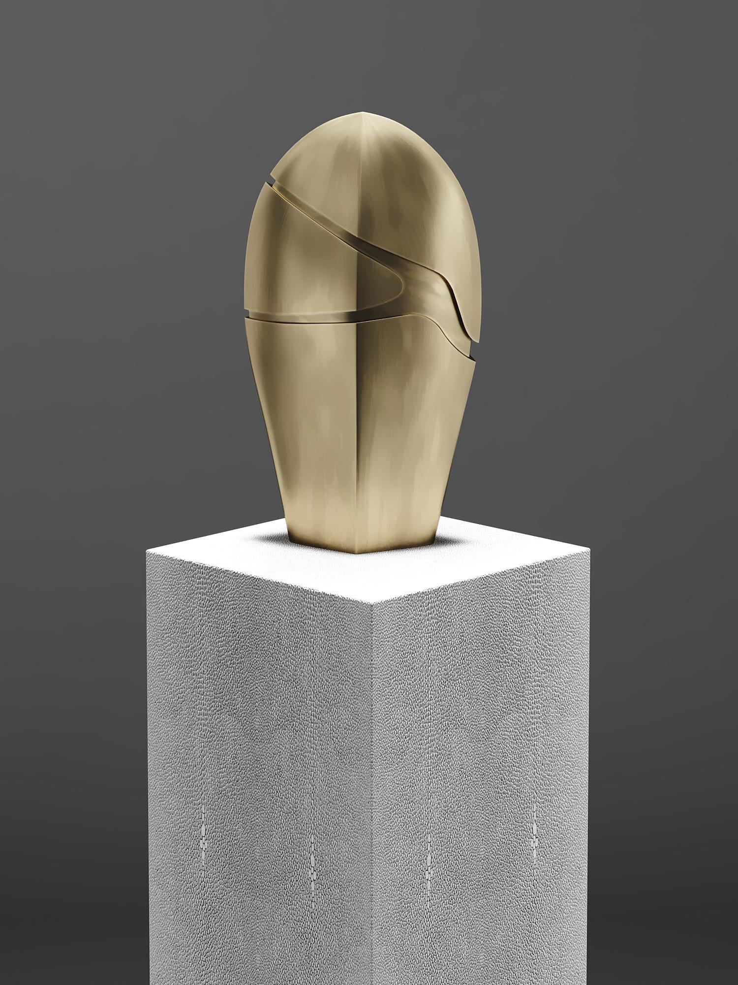 Sculpture réalisée en bronze-laiton patiné de Patrick Coard Paris en vente 12