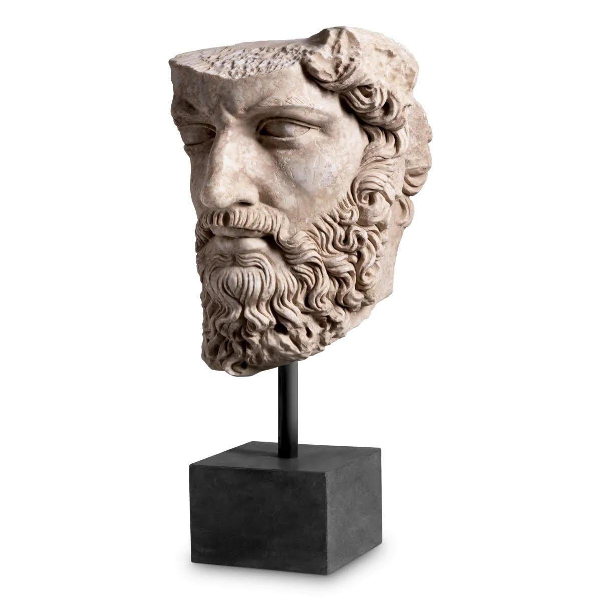 Greco Roman Sculpture, Marble Bust of Lucius in the Taste of Antique Rome. For Sale