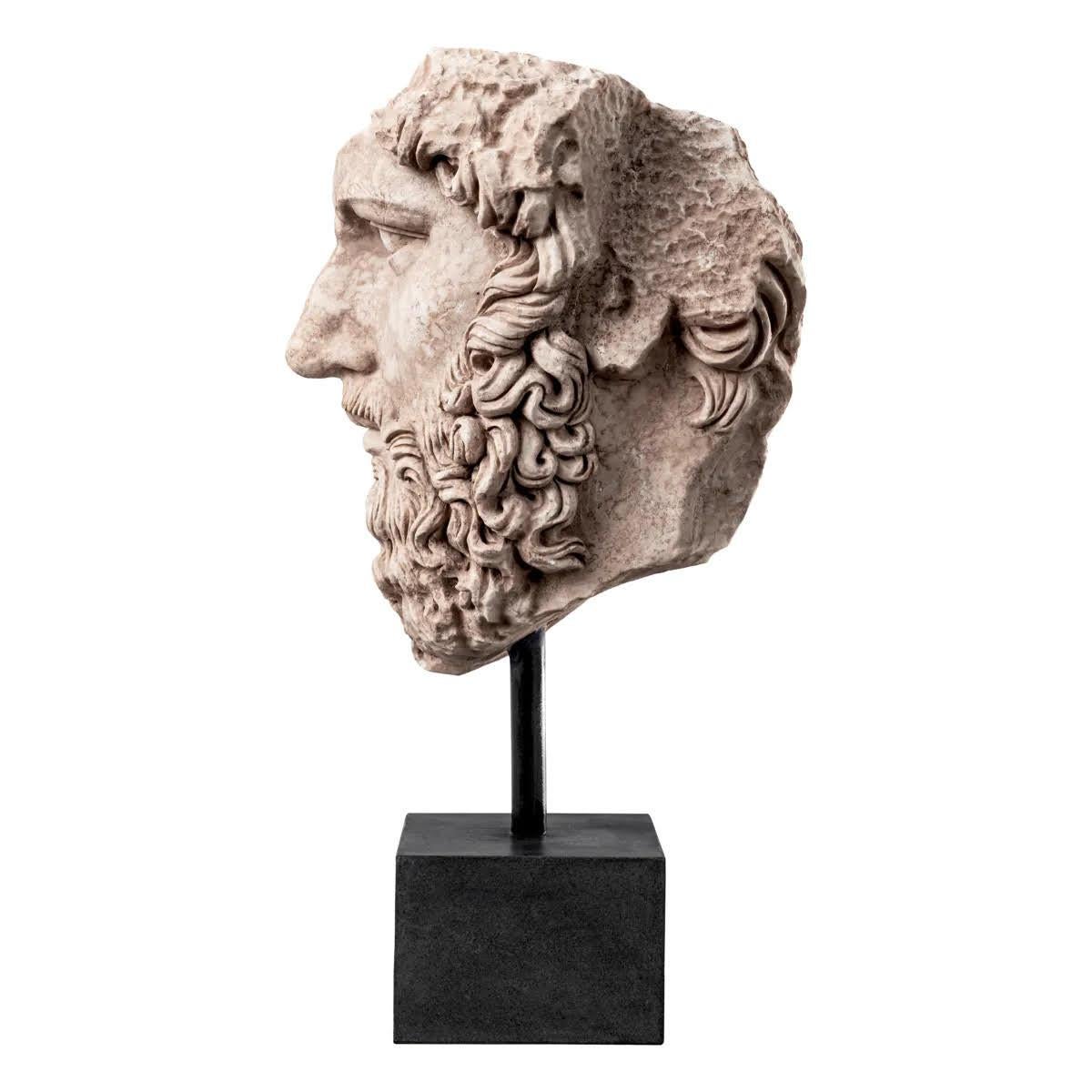 French Sculpture, Marble Bust of Lucius in the Taste of Antique Rome. For Sale