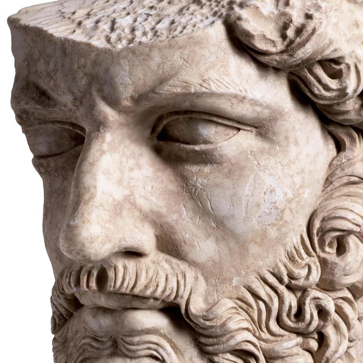 Contemporary Sculpture, Marble Bust of Lucius in the Taste of Antique Rome. For Sale