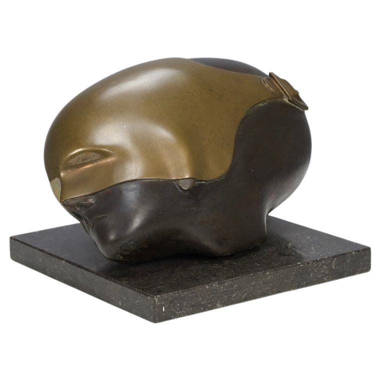 Escultura Rostro enmascarado de Jos van Vreeswijk en venta