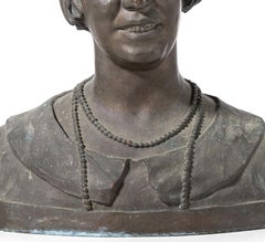 Sculpture - Maximiano Alves (signée) - Buste de femme