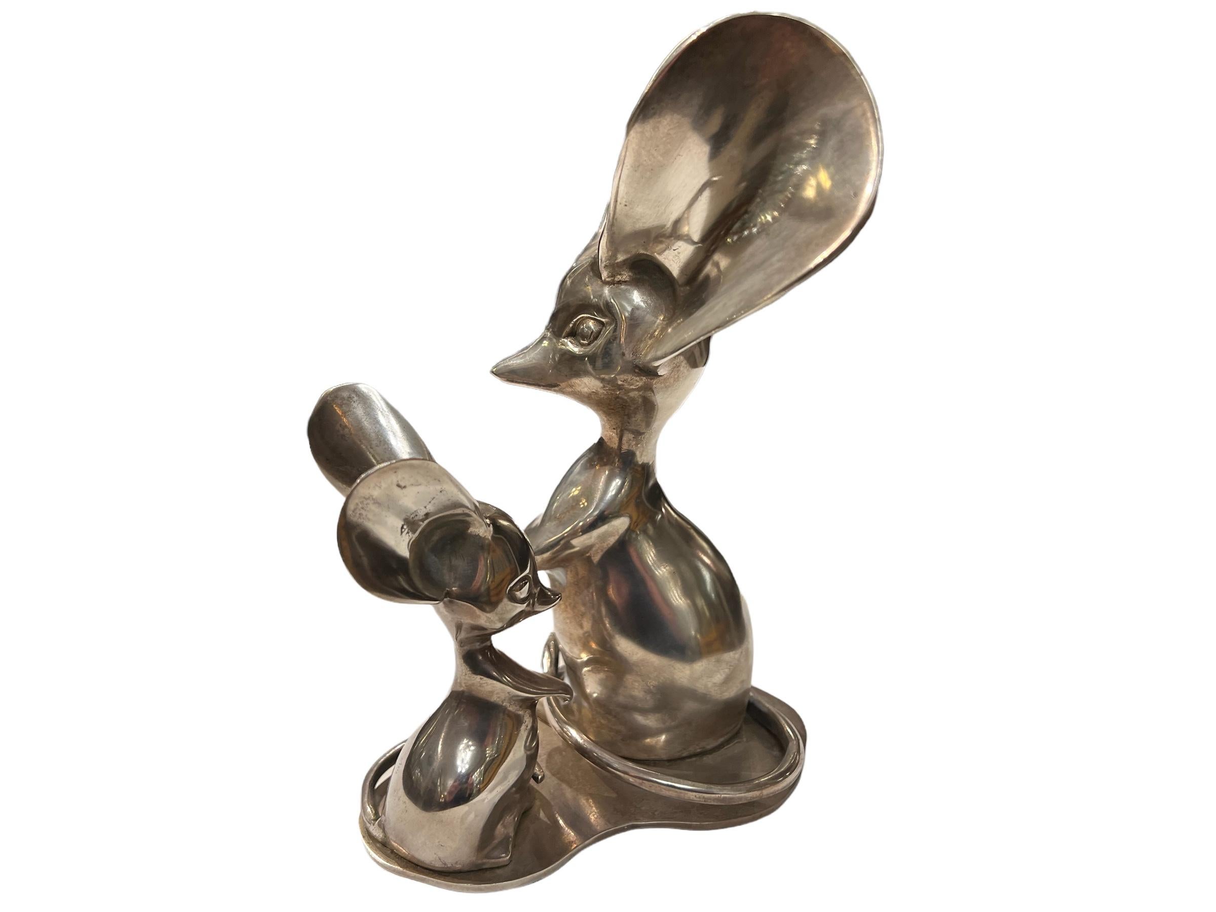 Mid-Century Modern Sculpture Mice, Year: 1950, Made in Austria For Sale