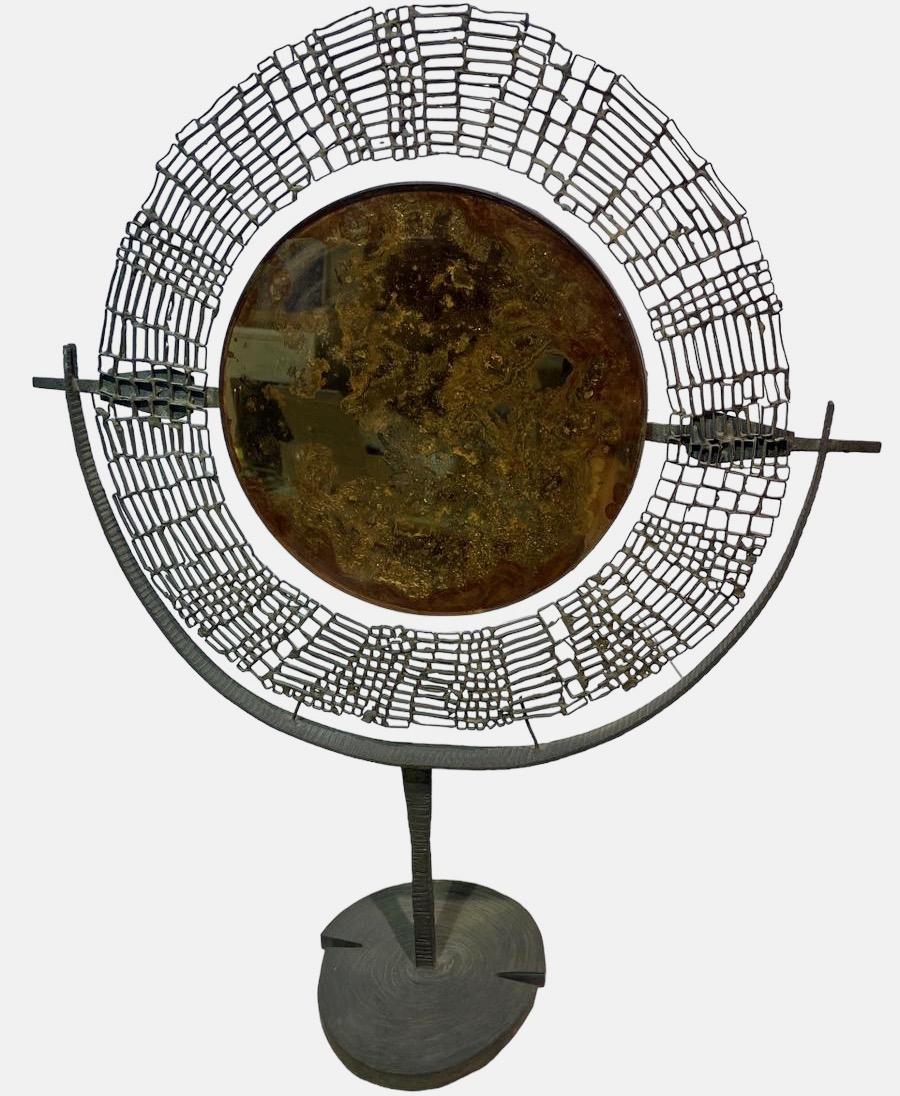 Brutalist Mirror Sculpture, Lorenzo Burchiellaro, 1954, for X Triennale, signed For Sale 13