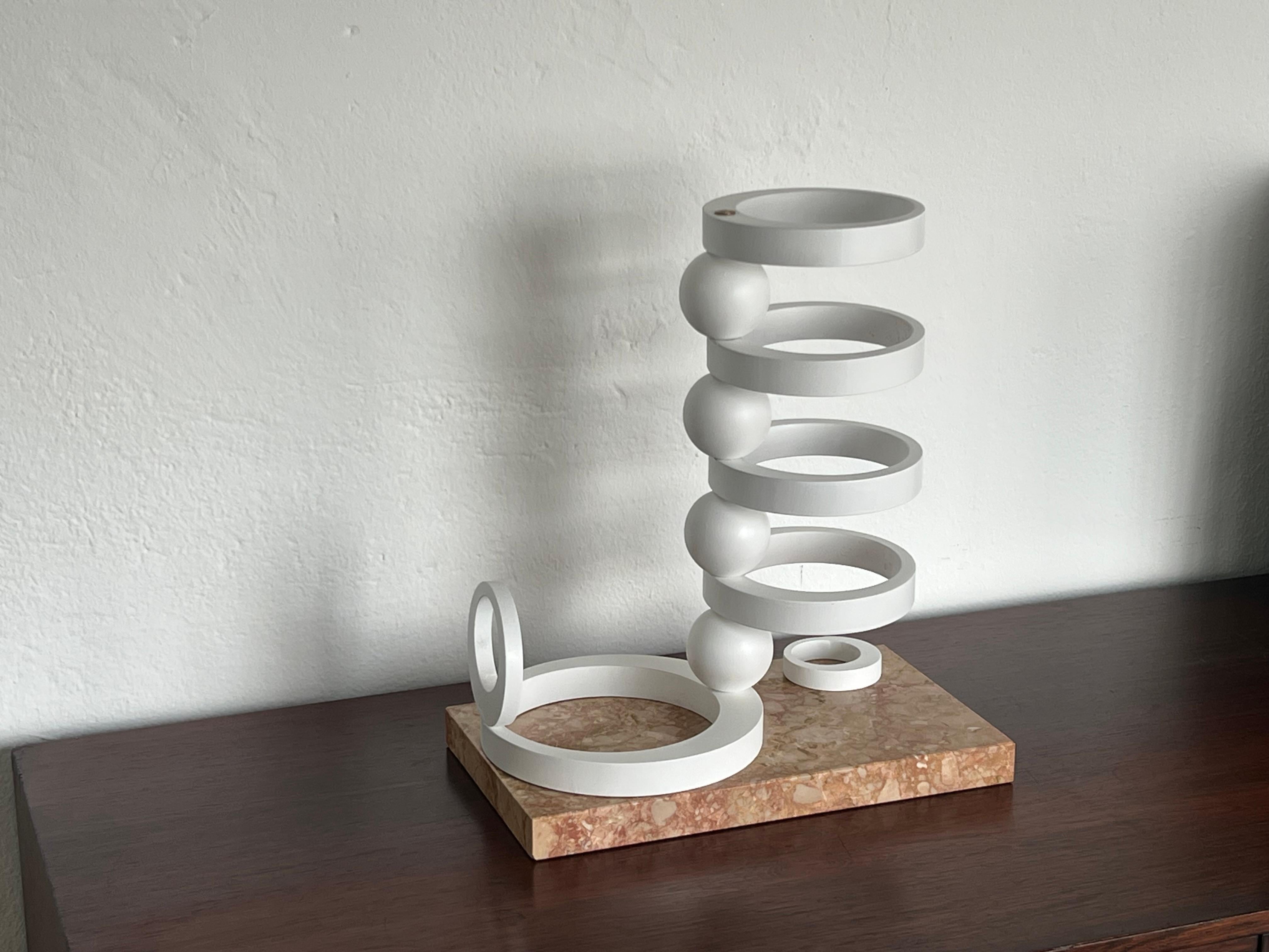 Marble Sculpture model of the Rationalist fountain In Como by Cattaneo e Radice 1935 For Sale