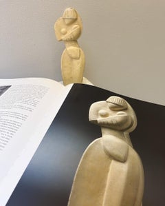 Skulptur „Mutter und Kind“ von Marthe Donas, Gips, 1910er Jahre