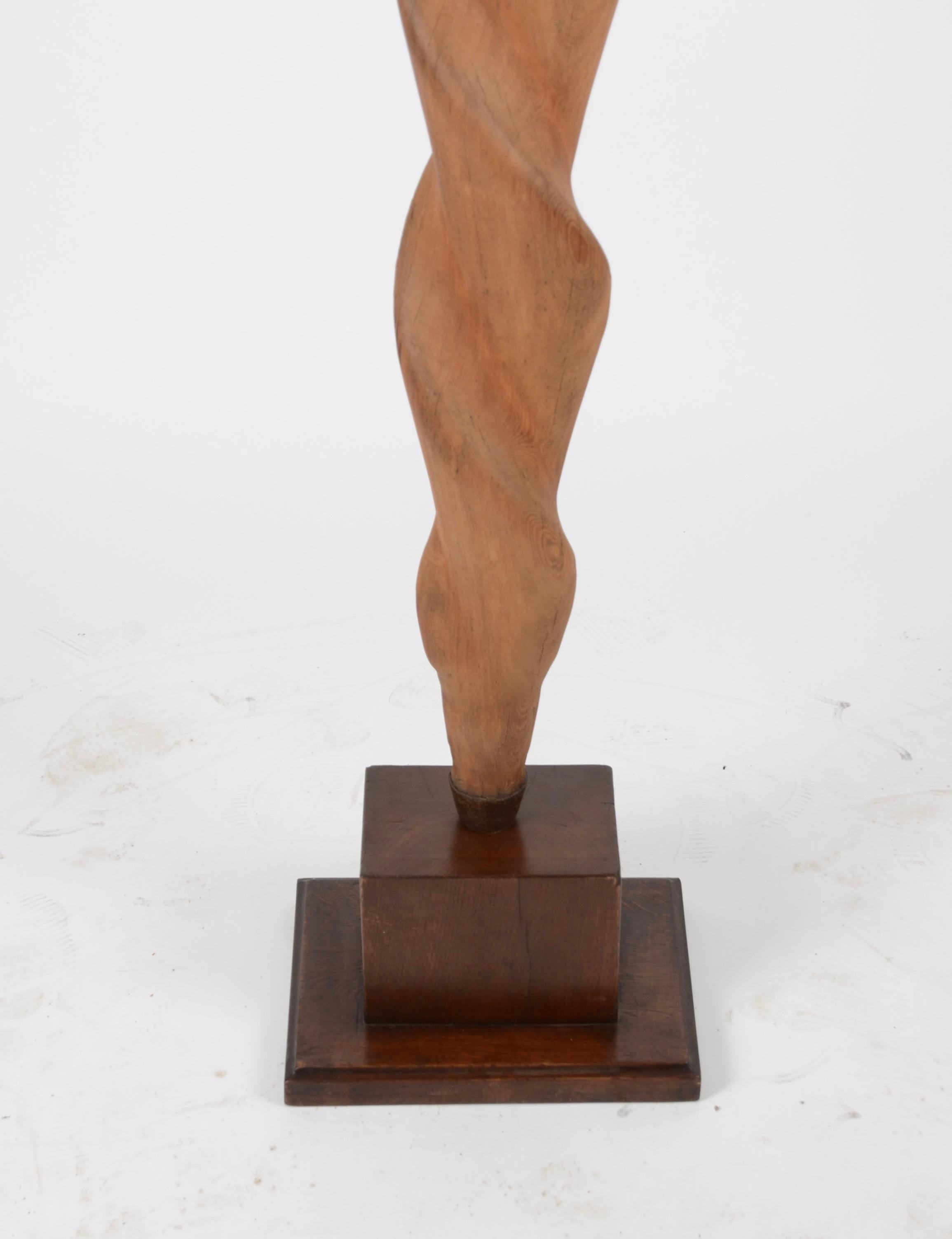 Wooden sculpture, Sweden, 1910s-1920s. Measures: Height 174 cm.