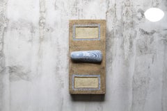 sculpture murale terre cuite et émaux travail des années 1970