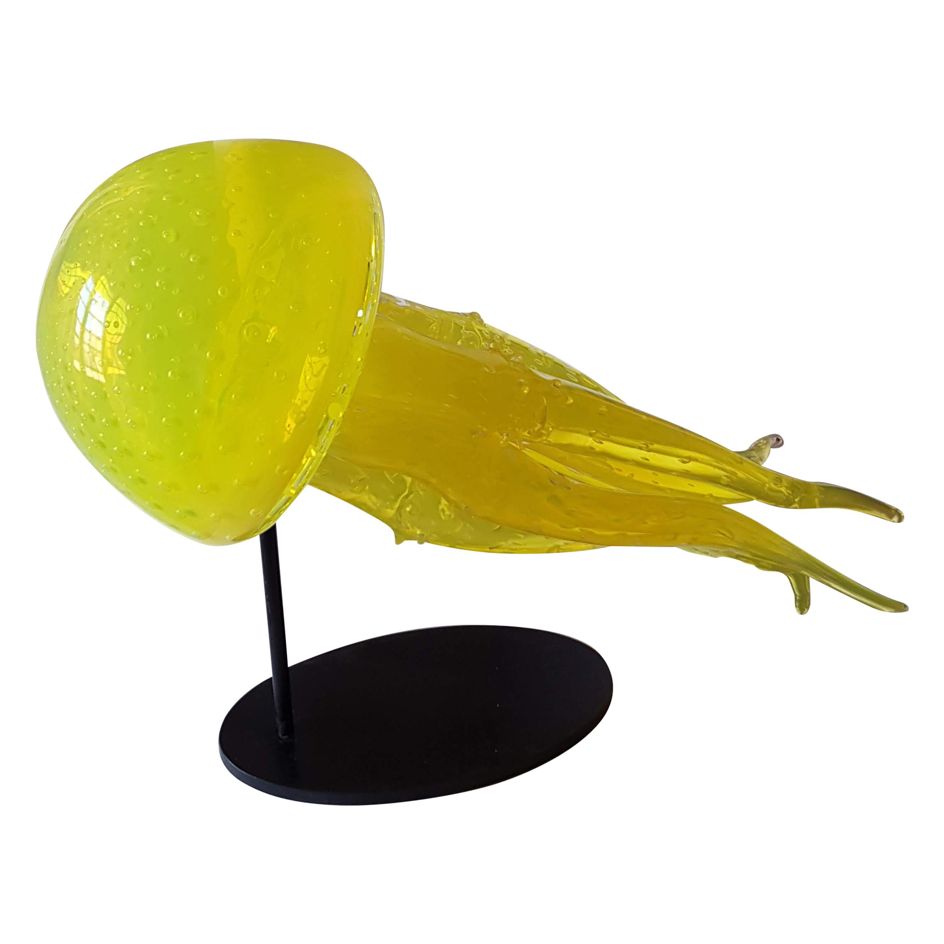 Sculpture Méduse en verre de Murano en vente