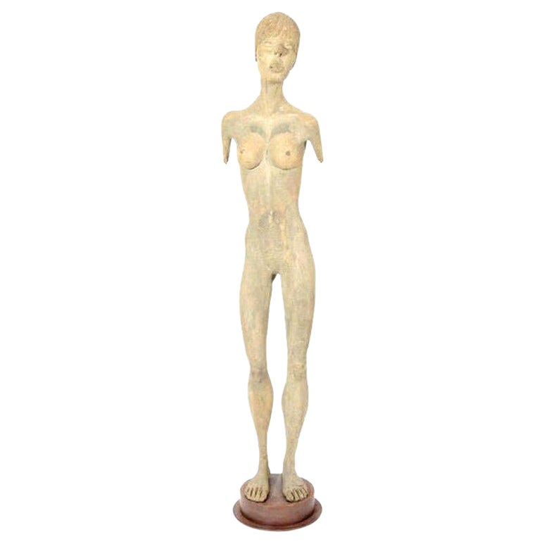 Scultura, Nudo, Donna, anni '20 circa, Donna nuda, Scultura d'epoca a colori nuda