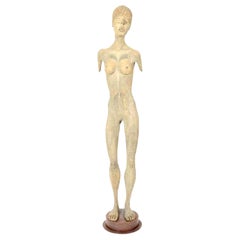 Scultura, Nudo, Donna, anni '20 circa, Donna nuda, Scultura d'epoca a colori nuda