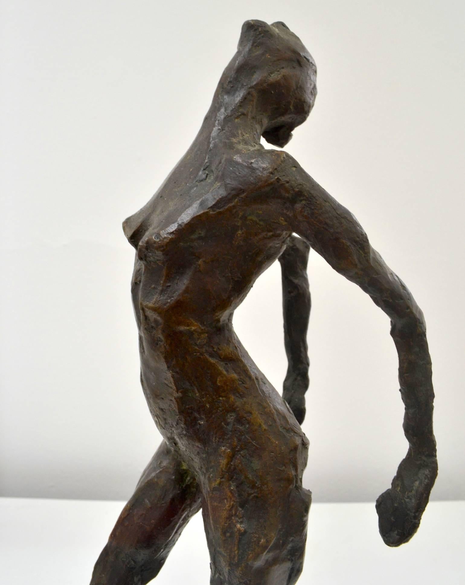 20th Century Sculpture of a Dancing Figure in Bronze by Dutch Frijling