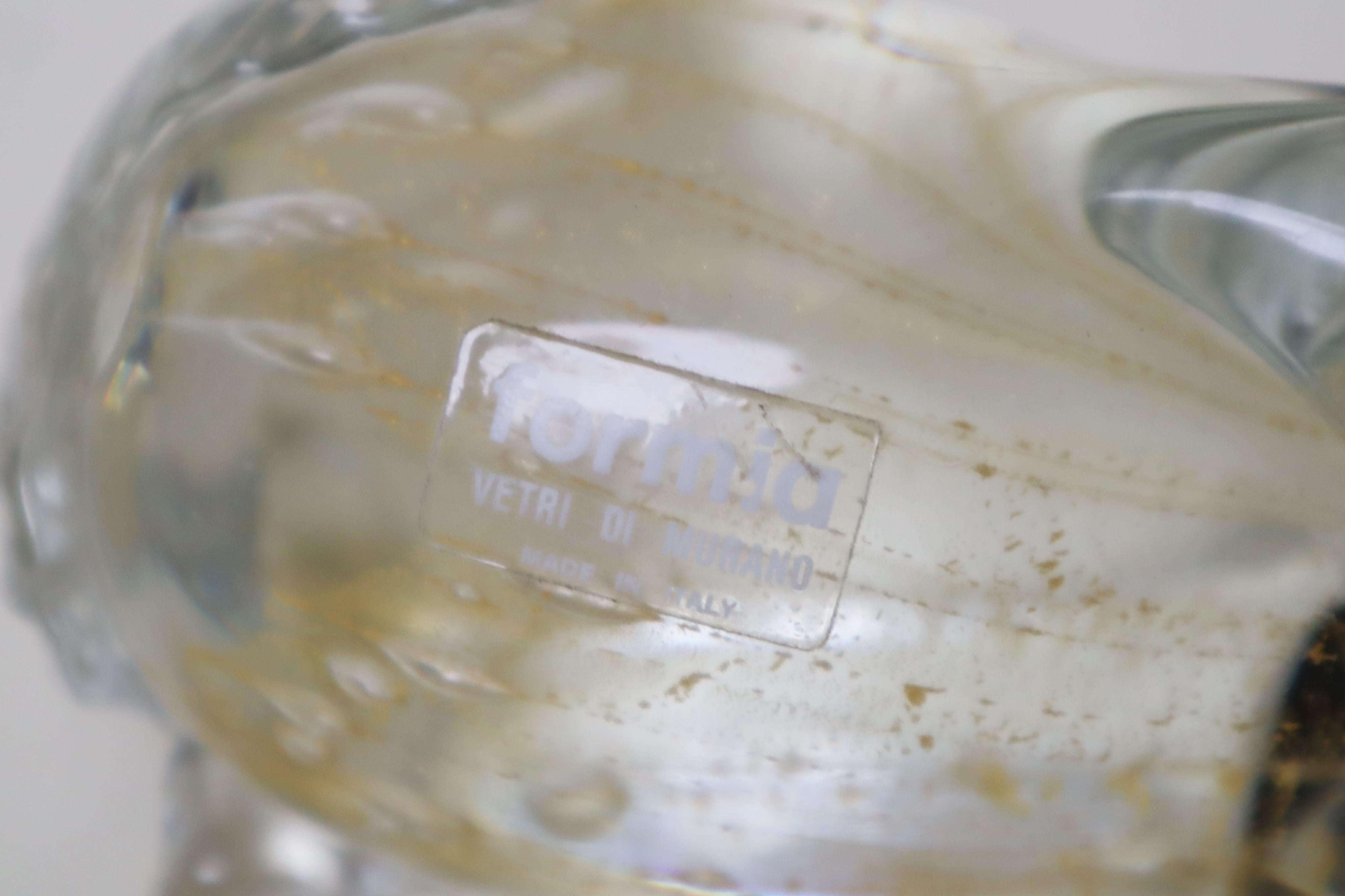 Scultura di un asino in vetro di Murano con polvere d'oro In condizioni ottime in vendita a Hannover, DE