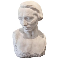 Sculpture of a Female Head, circa 1900