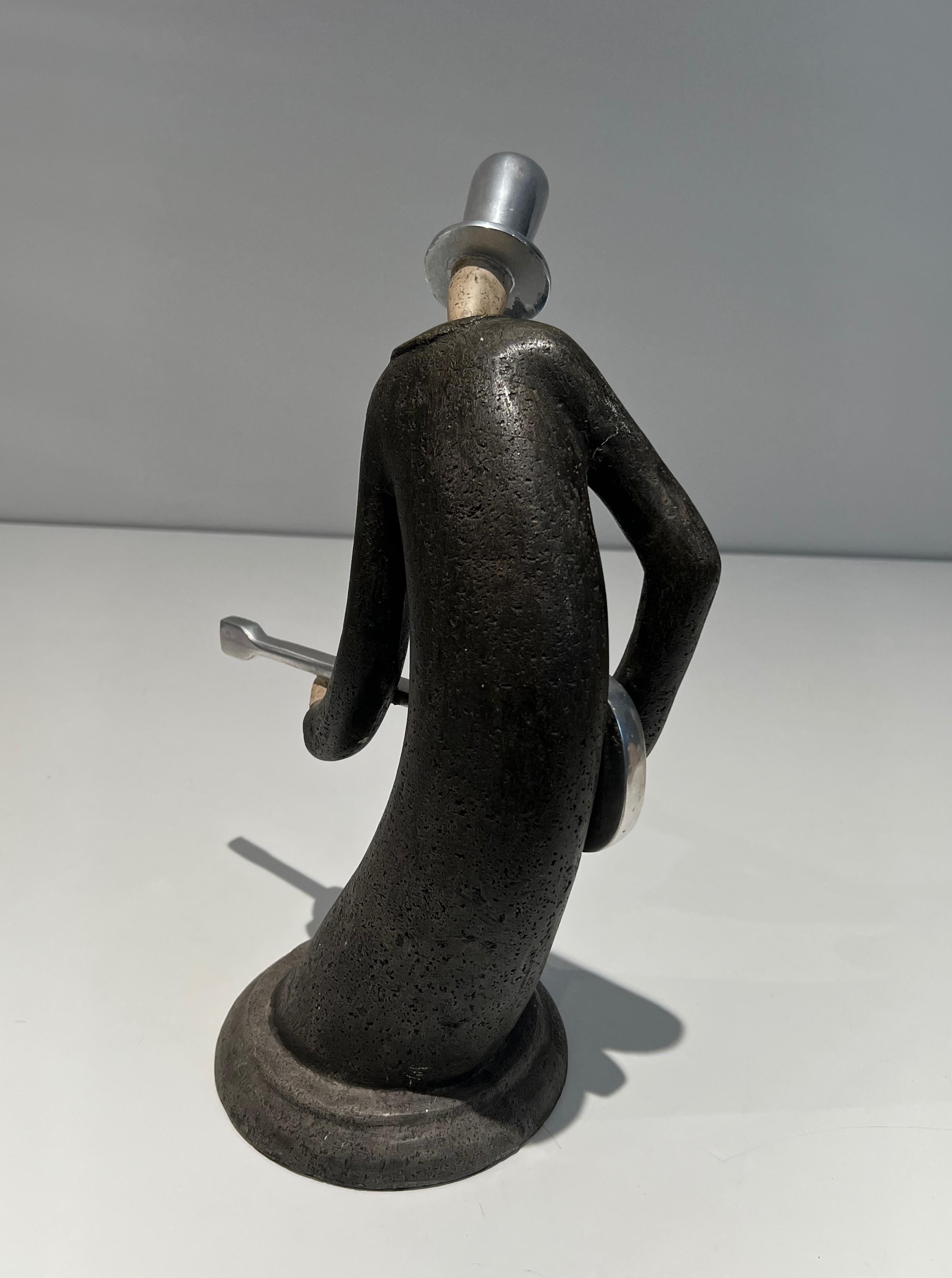 Escultura de un guitarrista Francés en venta
