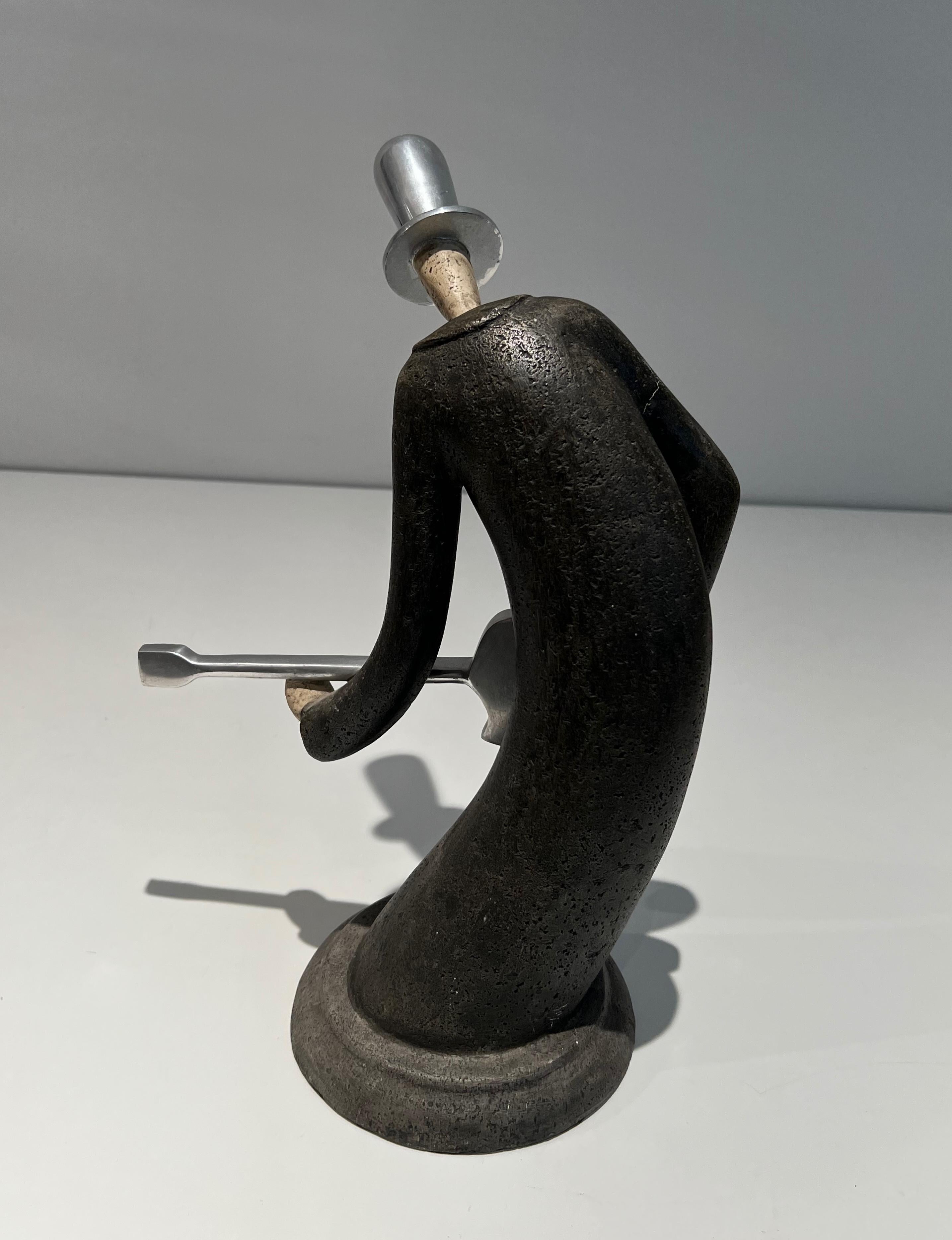 Escultura de un guitarrista finales del siglo XX en venta