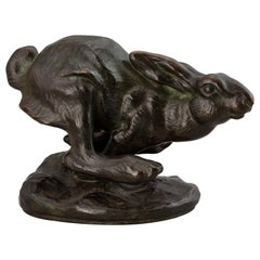 Antique Sculpture of a Hare by Knud Max Möller