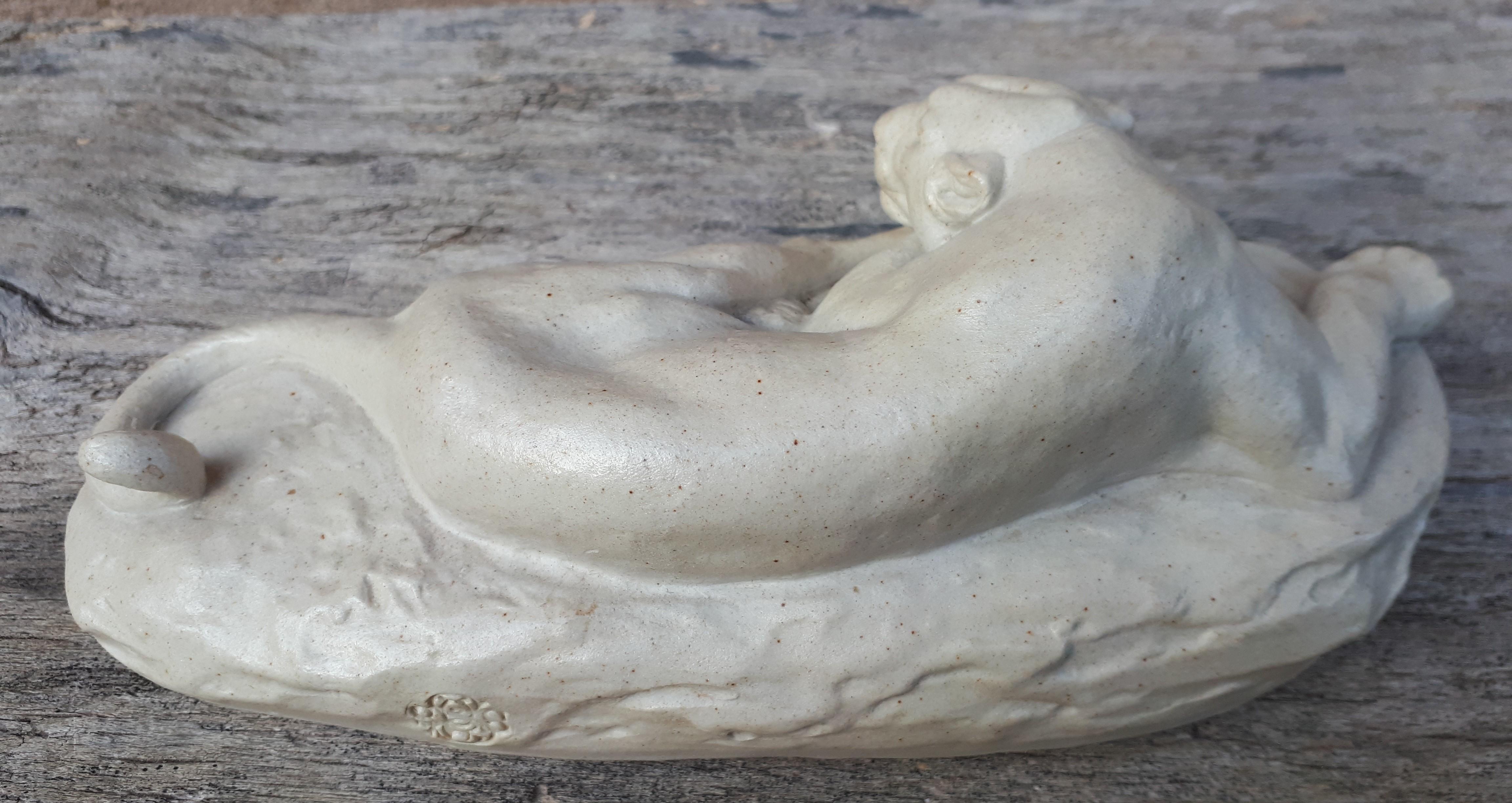 Sculpture Of A Lying Lioness, By Clovis-Edmond Masson (éditeurs Susse Frères) For Sale 1