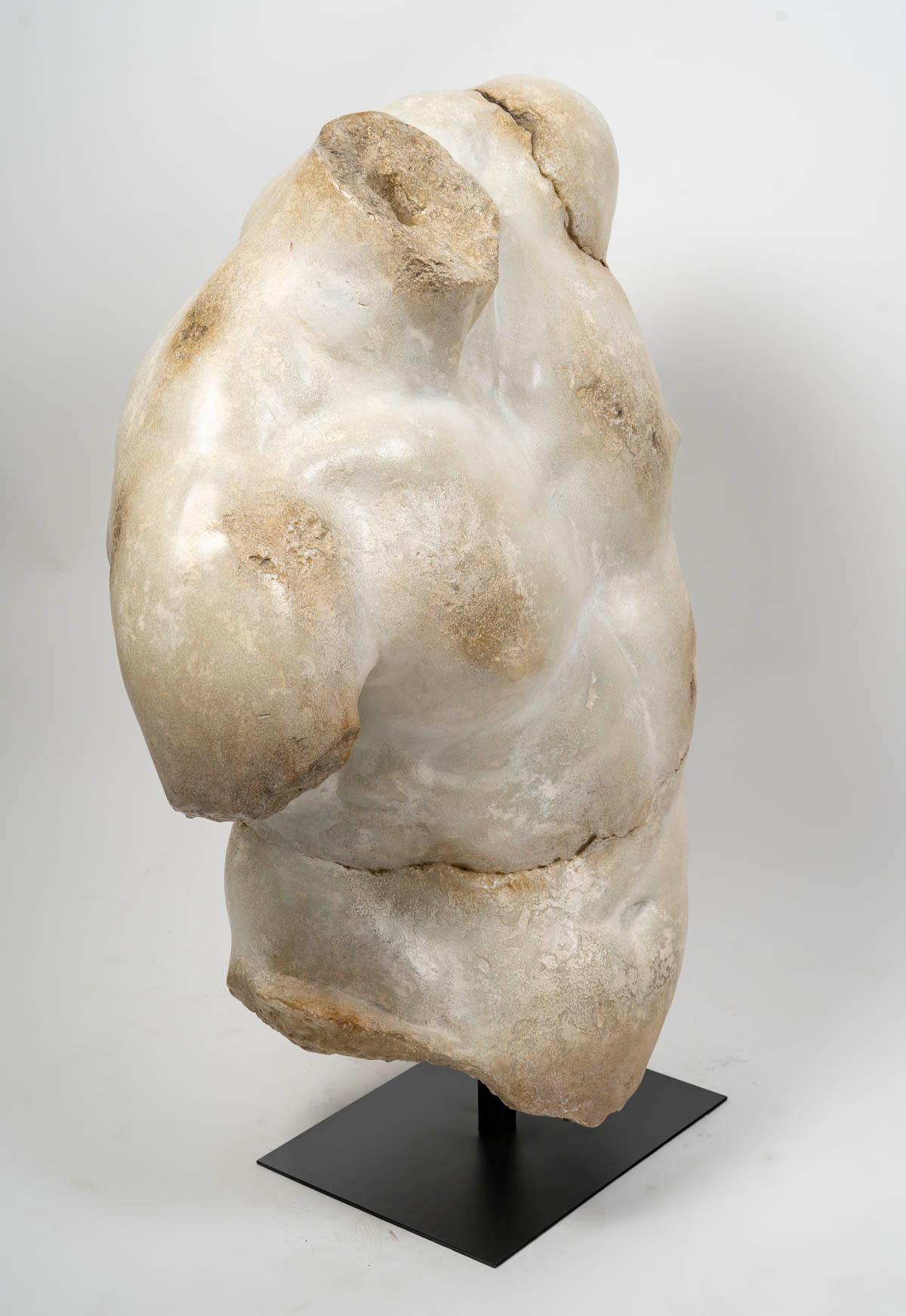 Skulptur eines männlichen Torso im hellenistischen Stil, 21. Jahrhundert. (21. Jahrhundert und zeitgenössisch) im Angebot