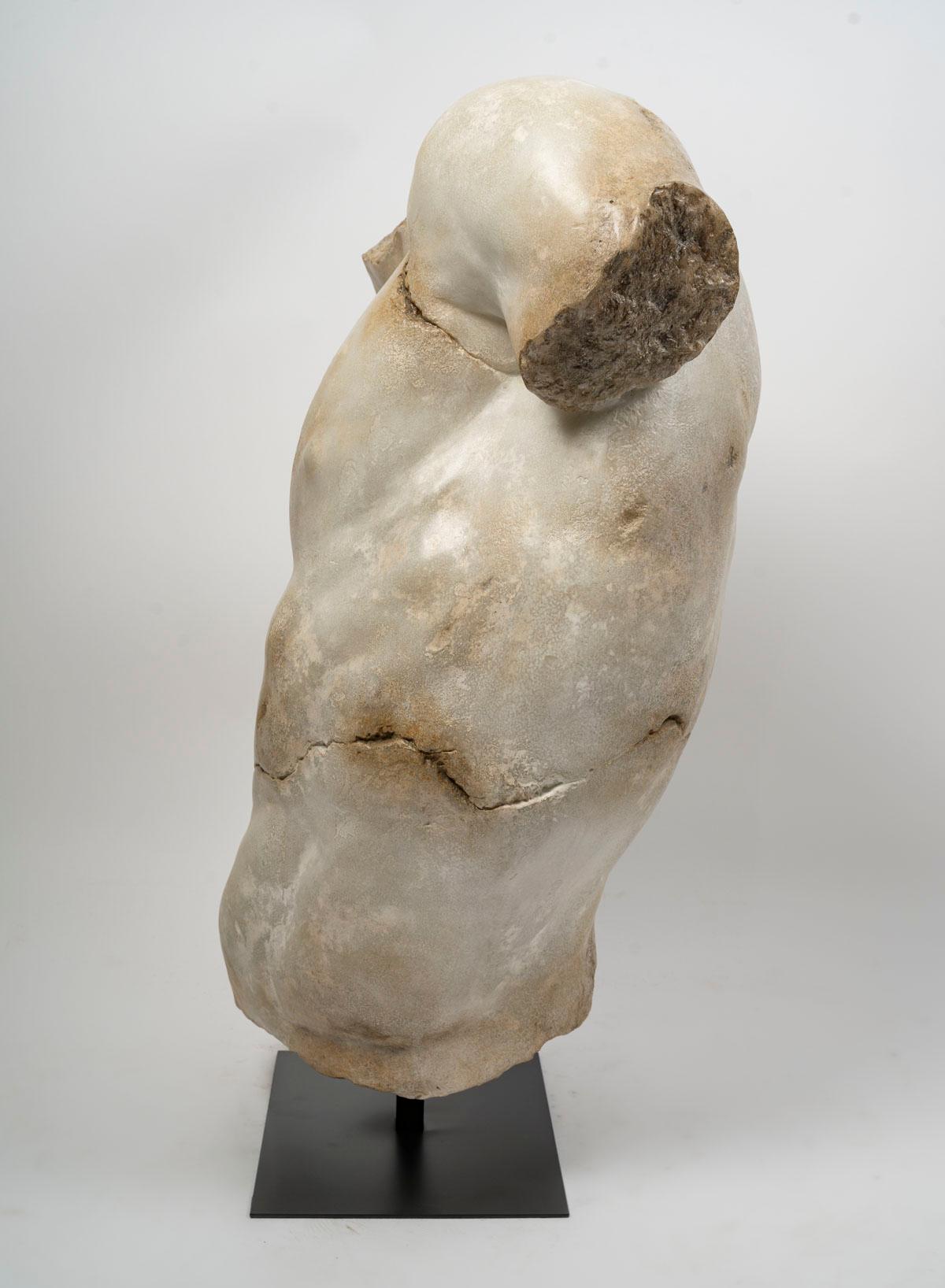 Skulptur eines männlichen Torso im hellenistischen Stil, 21. Jahrhundert. im Angebot 2