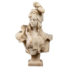 Sculpture of a Merveilleuse in Alabaster