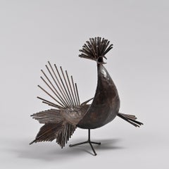Sculpture of a Rooster by Michel Anasse, France circa 1960