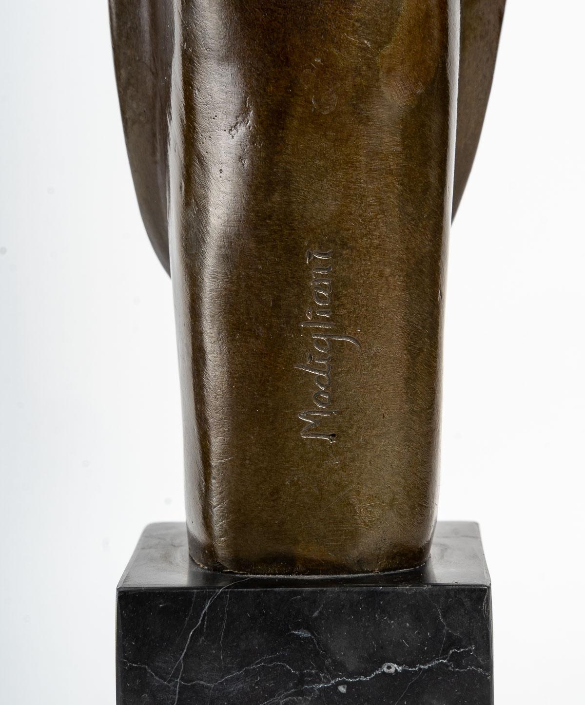 Bronze Sculpture of a Woman After Modigliani