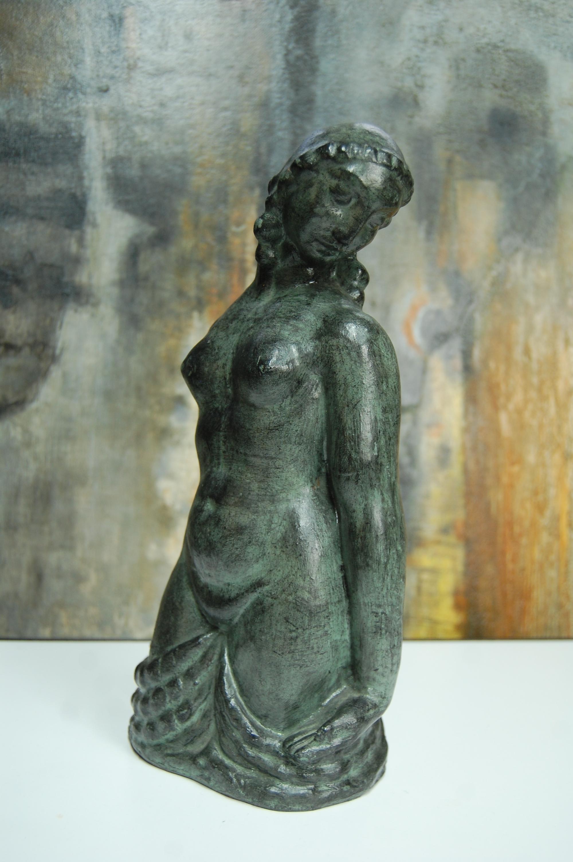 20ième siècle Sculpture de femme de Fidel Aguilar
