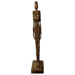 Sculpture of a Woman, Textured Bronze, Indonesia, Contemporary