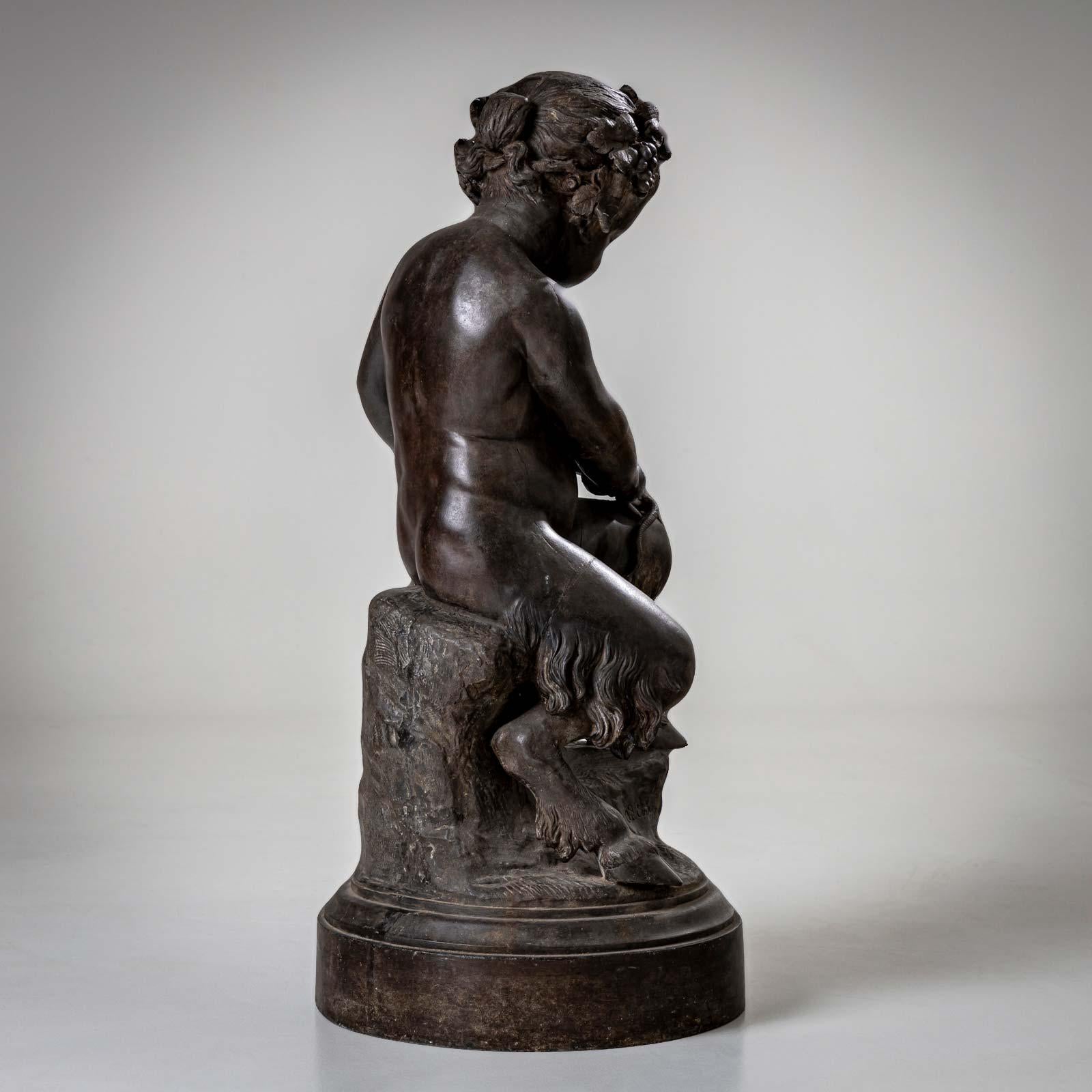 Européen Sculpture d'un jeune satyre, début du 20e siècle en vente