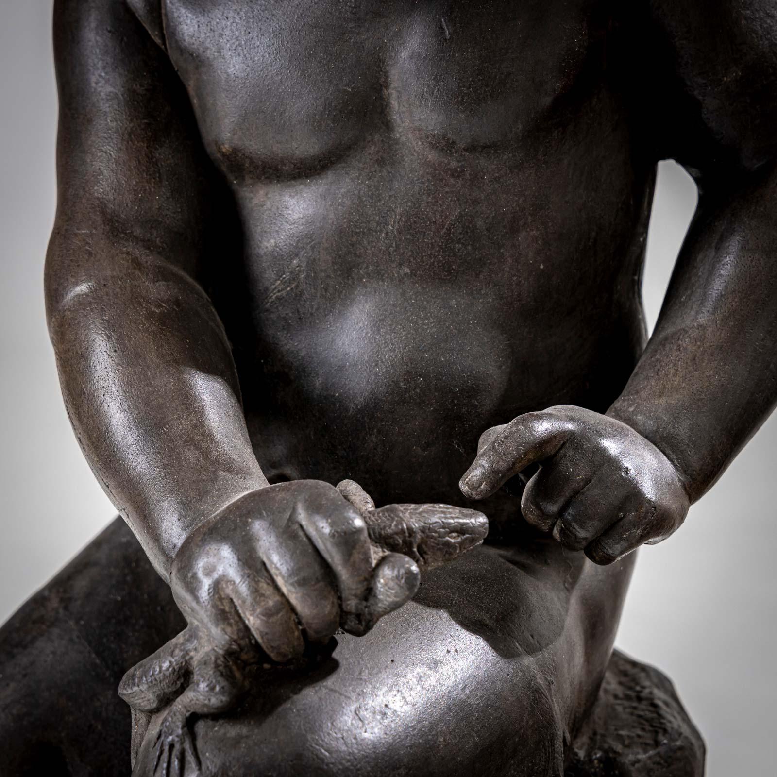 Sculpture d'un jeune satyre, début du 20e siècle en vente 2
