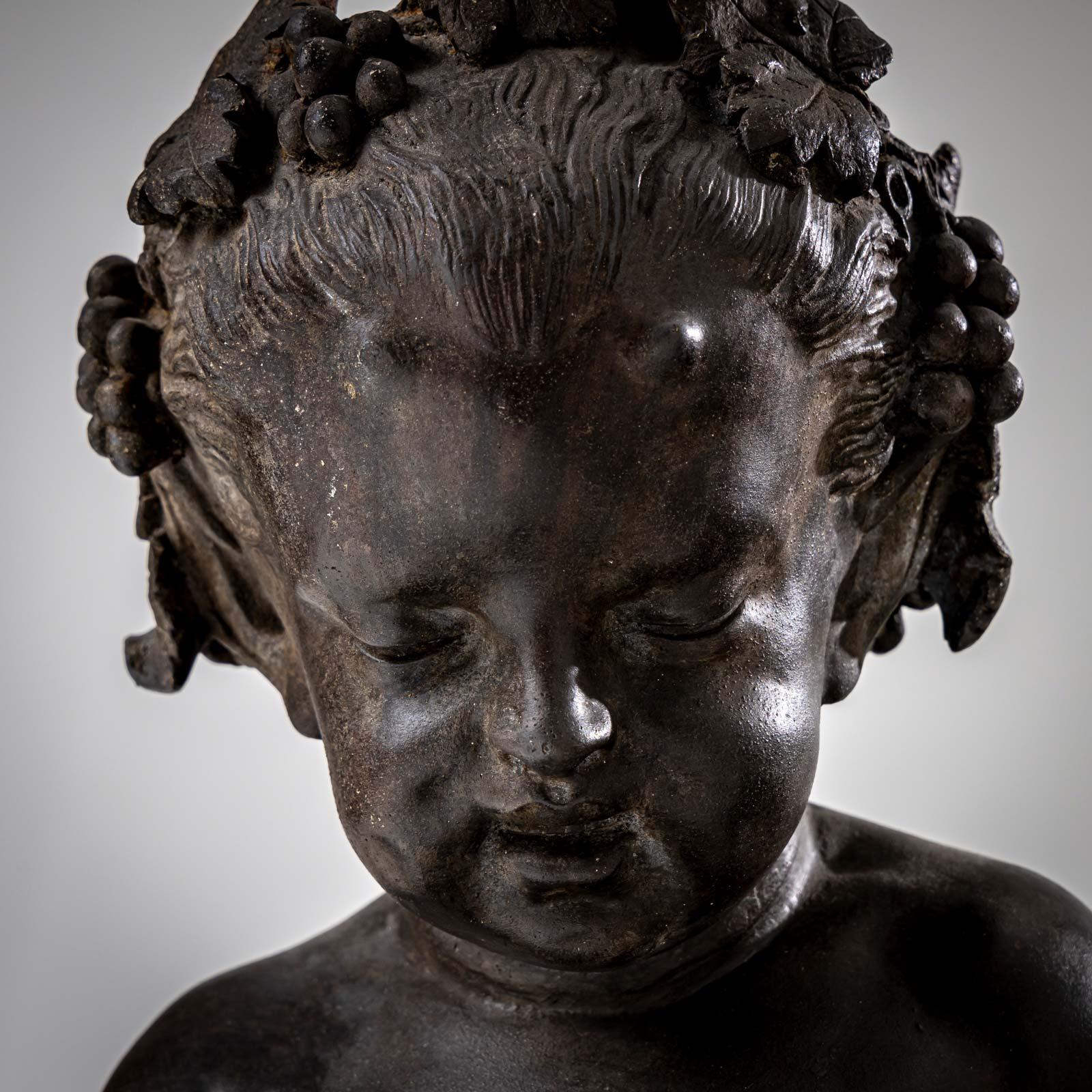 Sculpture d'un jeune satyre, début du 20e siècle en vente 3
