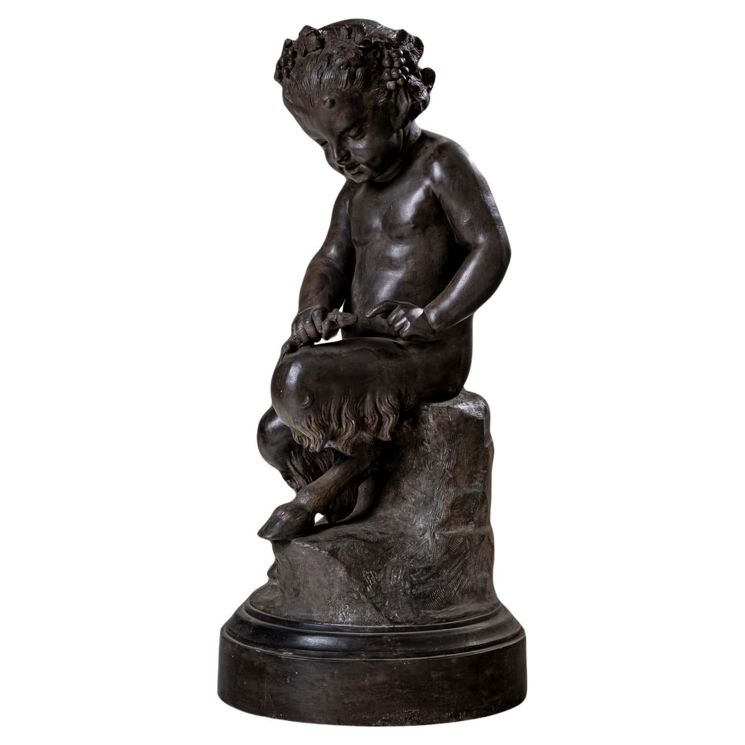 Sculpture of a young Satyr, early 20th Century