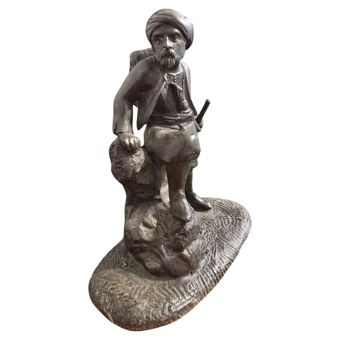 Scultura di uno zuavo algerino - XIX secolo