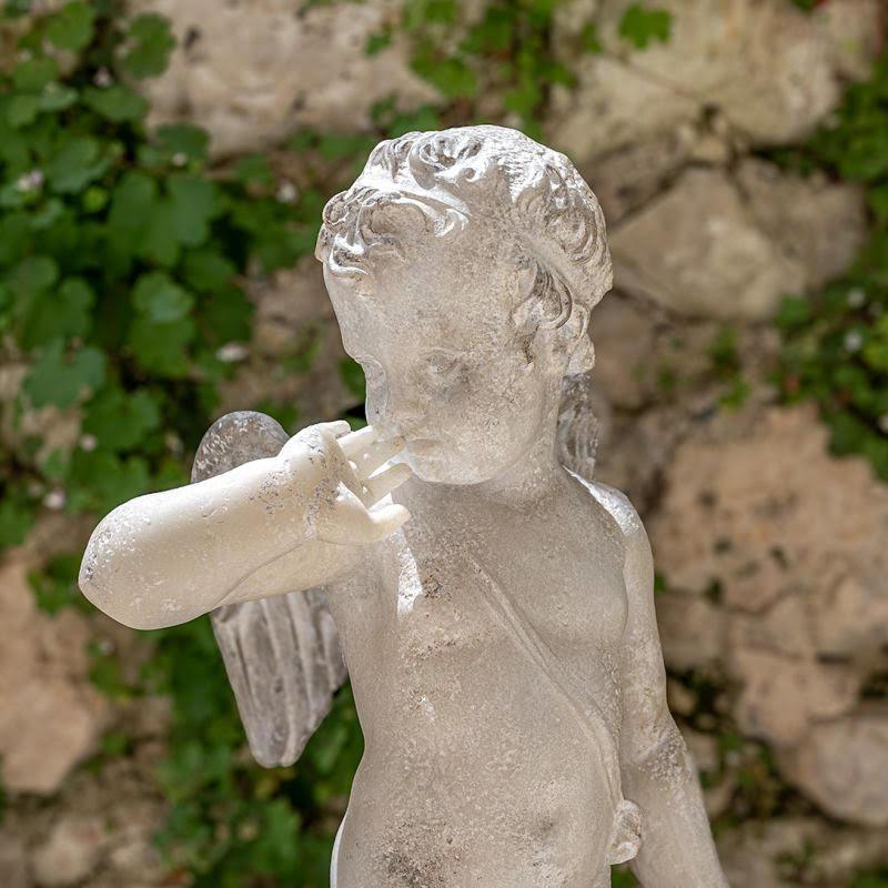 Sculpture of an Angel, reproduction in composite material, XXth century, interior and exterior decoration.

Sculpture of an Angel, high quality contemporary production for interior and exterior decoration, 20th century.
H: 75cm, W: 40cm, D: 30cm