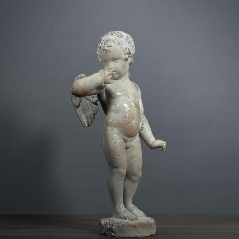 Sculpture of an Angel, XXth Century. In Good Condition For Sale In Saint-Ouen, FR